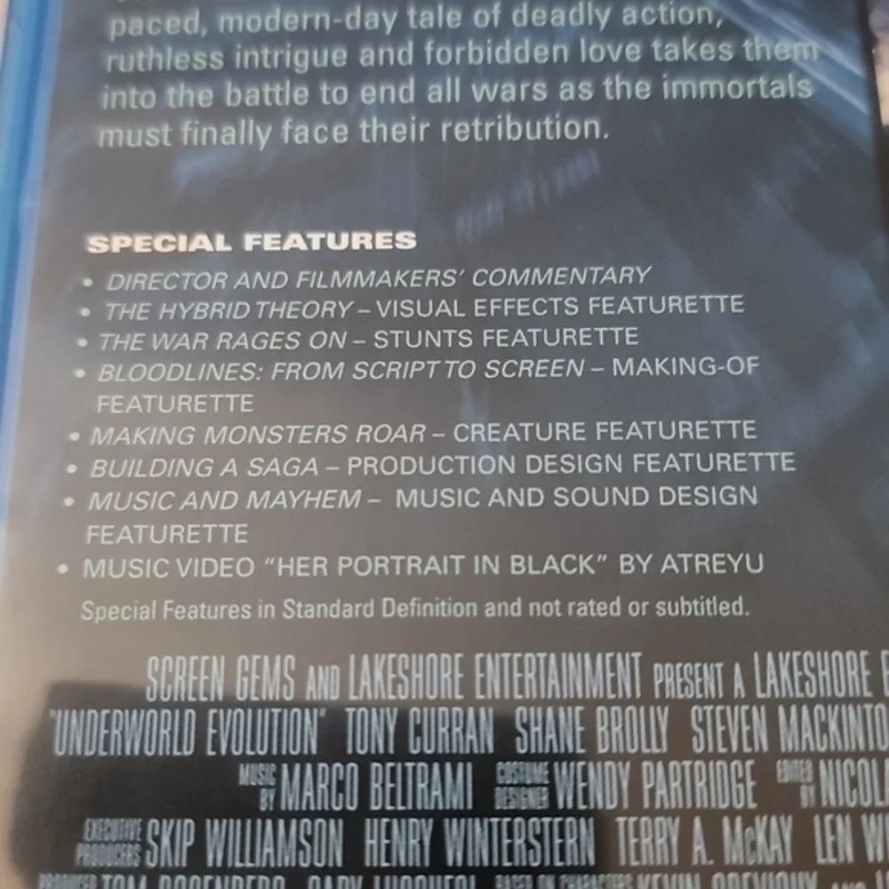 Underworld Evolution‎ Blu-ray